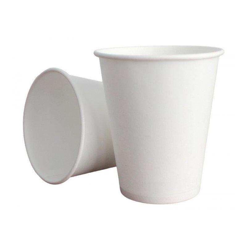 Стакан одноразовий, паперовий, білий, 180 мл